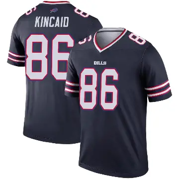＃86 Men's Dalton Kincaid Navy Legend Buffalo Bills Inverted Jersey