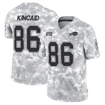＃86 Youth Dalton Kincaid Arctic Camo Limited Buffalo Bills 2024 Salute to Service Jersey