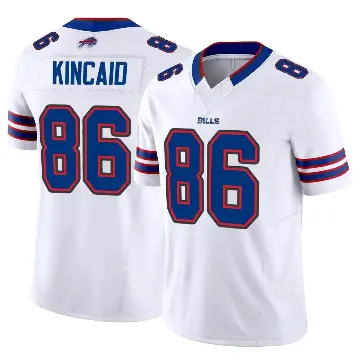 ＃86 Youth Dalton Kincaid White Limited Buffalo Bills Vapor F.U.S.E. Jersey