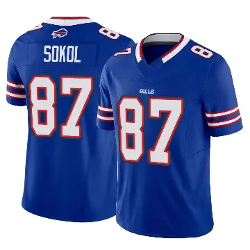 ＃87 Men's Matt Sokol Royal Limited Buffalo Bills Vapor F.U.S.E. Jersey