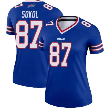 ＃87 Women's Matt Sokol Royal Legend Buffalo Bills Jersey