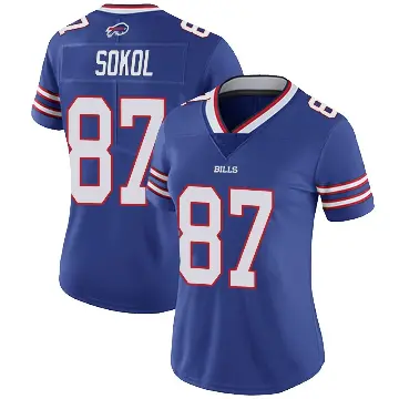 ＃87 Women's Matt Sokol Royal Limited Buffalo Bills Team Color Vapor Untouchable Jersey