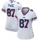 ＃87 Women's Matt Sokol White Game Buffalo Bills Jersey