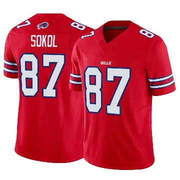 ＃87 Youth Matt Sokol Red Limited Buffalo Bills Vapor F.U.S.E. Jersey