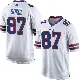 ＃87 Youth Matt Sokol White Game Buffalo Bills Jersey