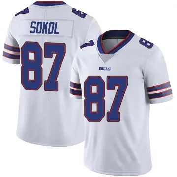 ＃87 Youth Matt Sokol White Limited Buffalo Bills Color Rush Vapor Untouchable Jersey
