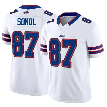 ＃87 Youth Matt Sokol White Limited Buffalo Bills Vapor F.U.S.E. Jersey