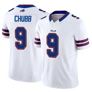 ＃9 Men's Bradley Chubb White Limited Buffalo Bills Vapor F.U.S.E. Jersey