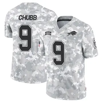 ＃9 Youth Bradley Chubb Arctic Camo Limited Buffalo Bills 2024 Salute to Service Jersey