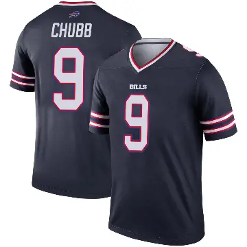 ＃9 Youth Bradley Chubb Navy Legend Buffalo Bills Inverted Jersey