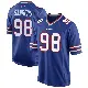 ＃98 Men's T.J. Sanders Royal Blue Game Buffalo Bills Team Color Jersey