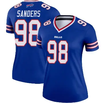 ＃98 Women's T.J. Sanders Royal Legend Buffalo Bills Jersey