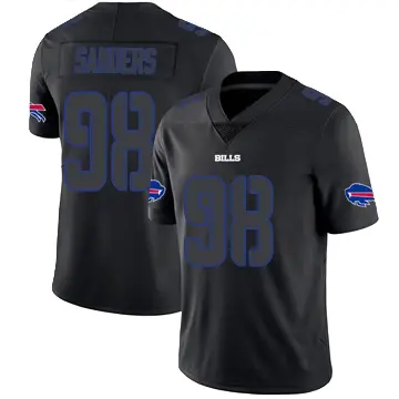 ＃98 Youth T.J. Sanders Black Impact Limited Buffalo Bills Jersey