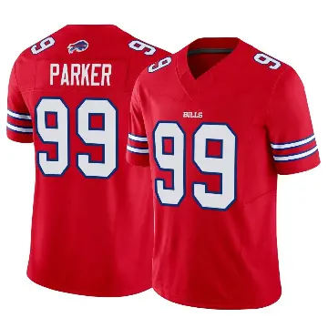 ＃99 Men's T.J. Parker Red Limited Buffalo Bills Vapor F.U.S.E. Jersey