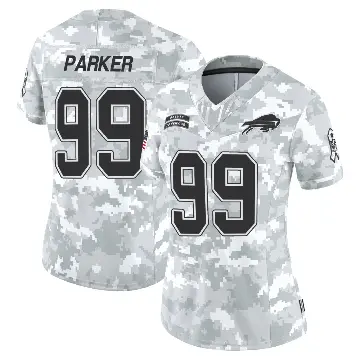 ＃99 Women's T.J. Parker Arctic Camo Limited Buffalo Bills 2024 Salute to Service Jersey