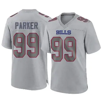＃99 Youth T.J. Parker Gray Game Buffalo Bills Atmosphere Fashion Jersey
