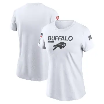 Women's White Legend Buffalo Bills 2024 Salute To Service Performance T-Shirt